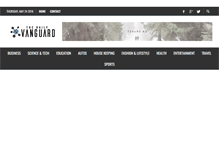 Tablet Screenshot of dailyvanguard.com